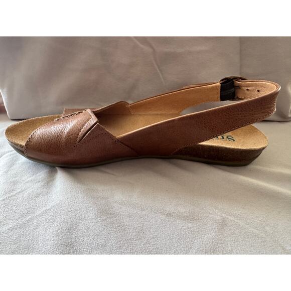 Stegmann Leather Slingback Comfort Sandals Brown Made in Portugal Size 7 - Picture 5 of 7